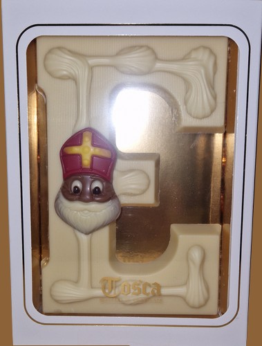 Tosca Luxe Chocoladeletter E Wit
