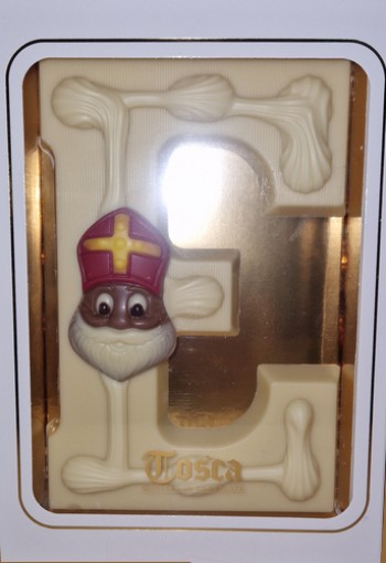 Tosca Luxe Chocoladeletter E Wit