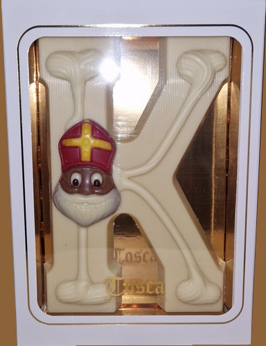 Tosca Luxe Chocoladeletter K Wit