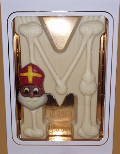Tosca Luxe Chocoladeletter M Wit