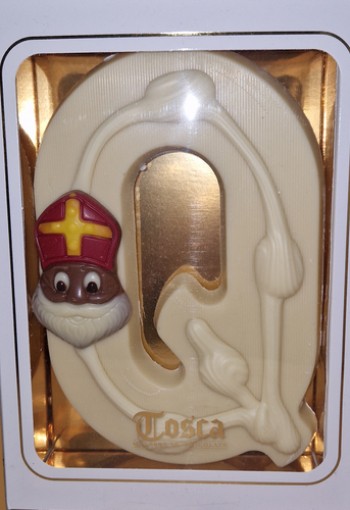 Tosca Luxe Chocoladeletter Q Wit