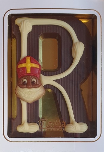 Tosca Luxe Chocoladeletter R Puur