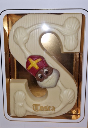 Tosca Luxe Chocoladeletter S Wit