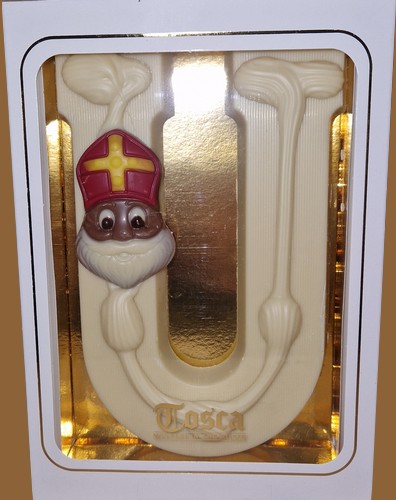 Tosca Luxe Chocoladeletter U Wit