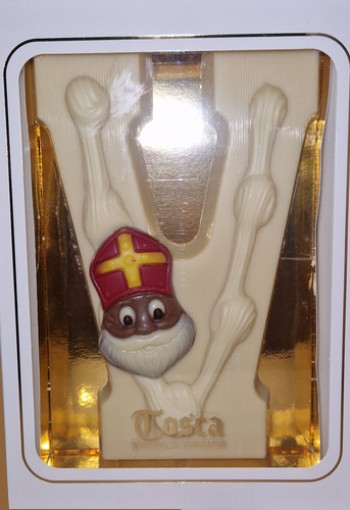 Tosca Luxe Chocoladeletter V Wit