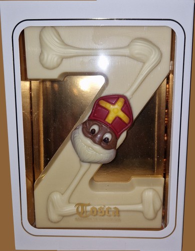 Tosca Luxe Chocoladeletter Z Wit