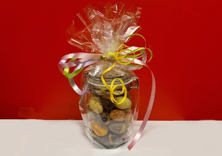 Tosca Bonboneieren gemengd in glazen weckpot 32 stuks ±620gr.