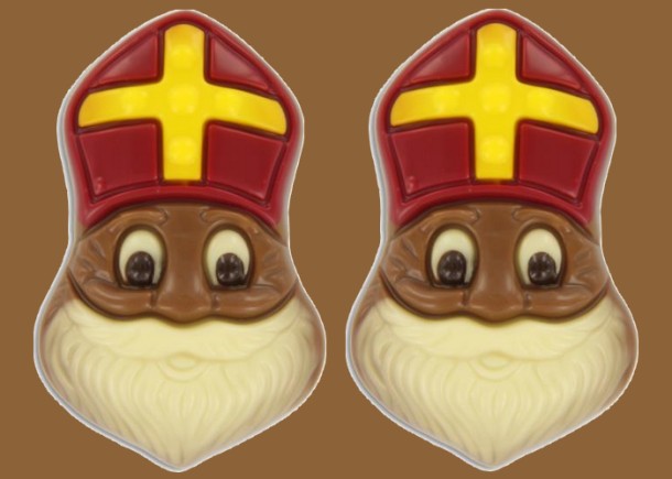 Sintchocolade Sintkop melk Bakje 7 stuks