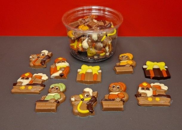 Sintchocolaatjes gemengd bakje 15 stuks