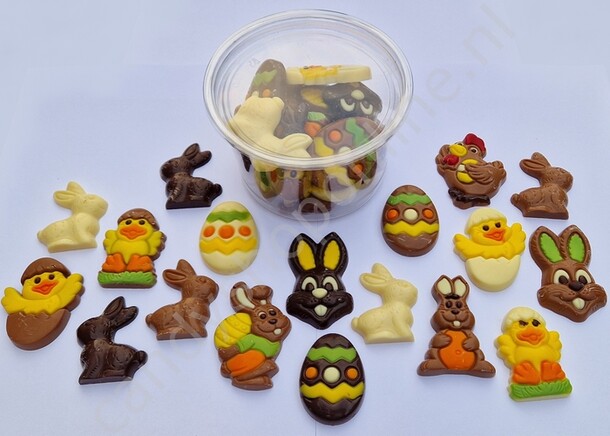 Martinez Paaschocolaatjes gemengd bakje 14 stuks