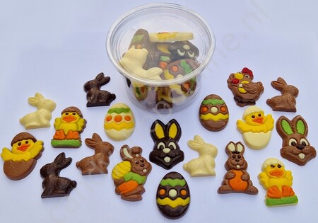 Martinez Paaschocolaatjes gemengd bakje 14 stuks