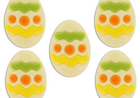 Martinez Paasei massief wit bakje 7 stuks