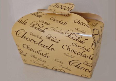 Belgische Bonbons in luxe Beige doos met Bruine opdruk